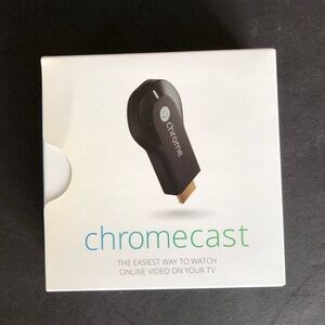 New Google Chromecast (1st Generation) HDMI Media Streamer Black H2G2-42